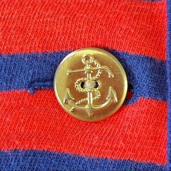 CABI Au Revoir Yacht Club Nautical Knit Blazer M Red Blue Stripe - Picture 10 of 12